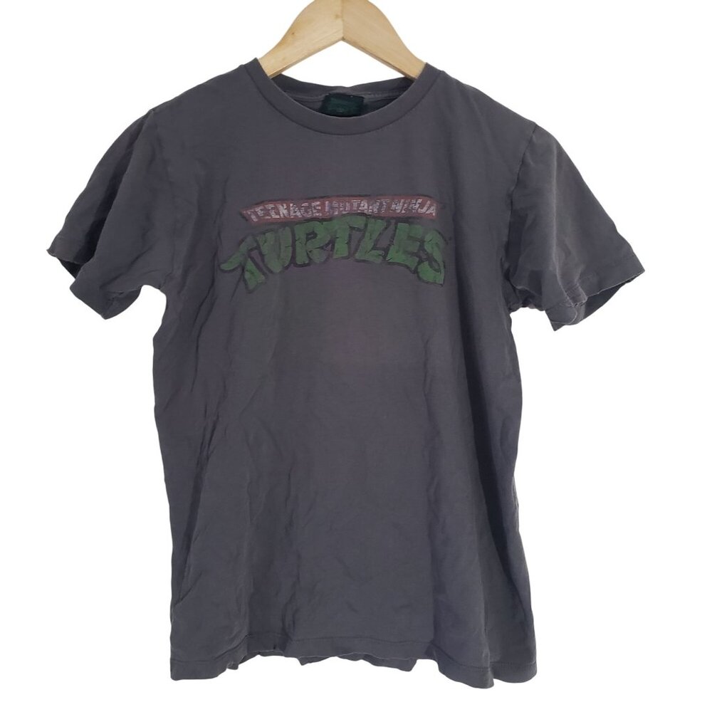 2008 Teenage Mutant Ninja Turtles Gray Short Sleeve‎ T Shirt Size M TMNT Classic